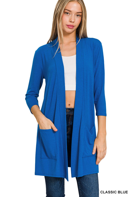 CozyDrape Pocket Cardigan