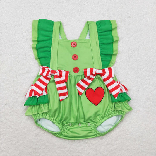 Grinch Ruffle Romper