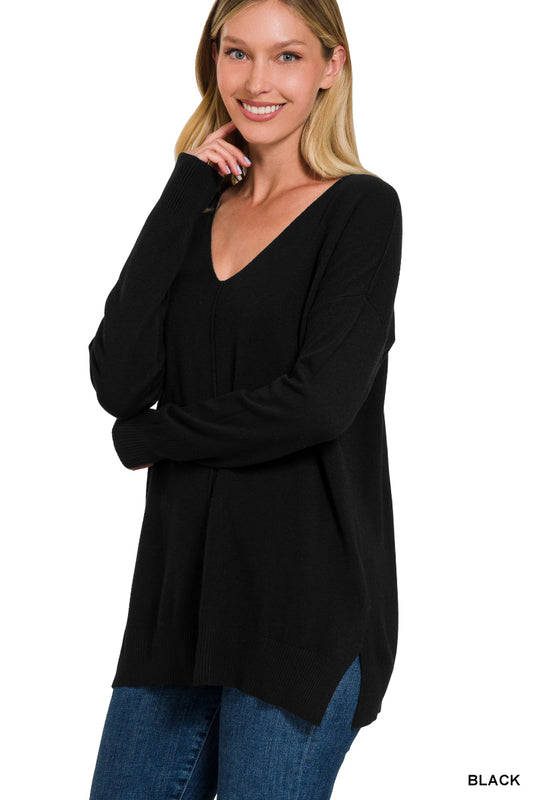 Viscose Front Seam Sweater
